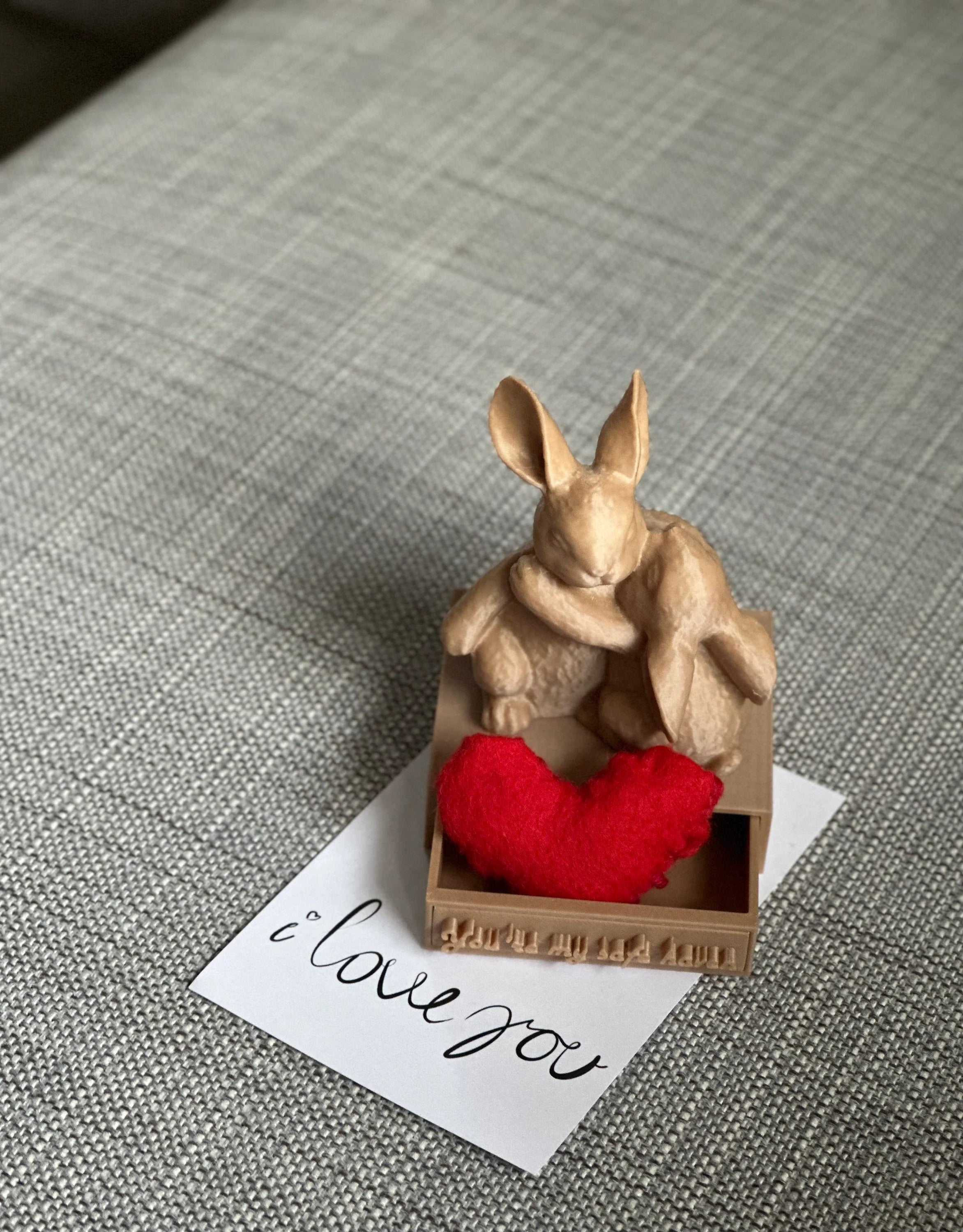 Romantic Rabbit With Secret Compartment for Special Memories
