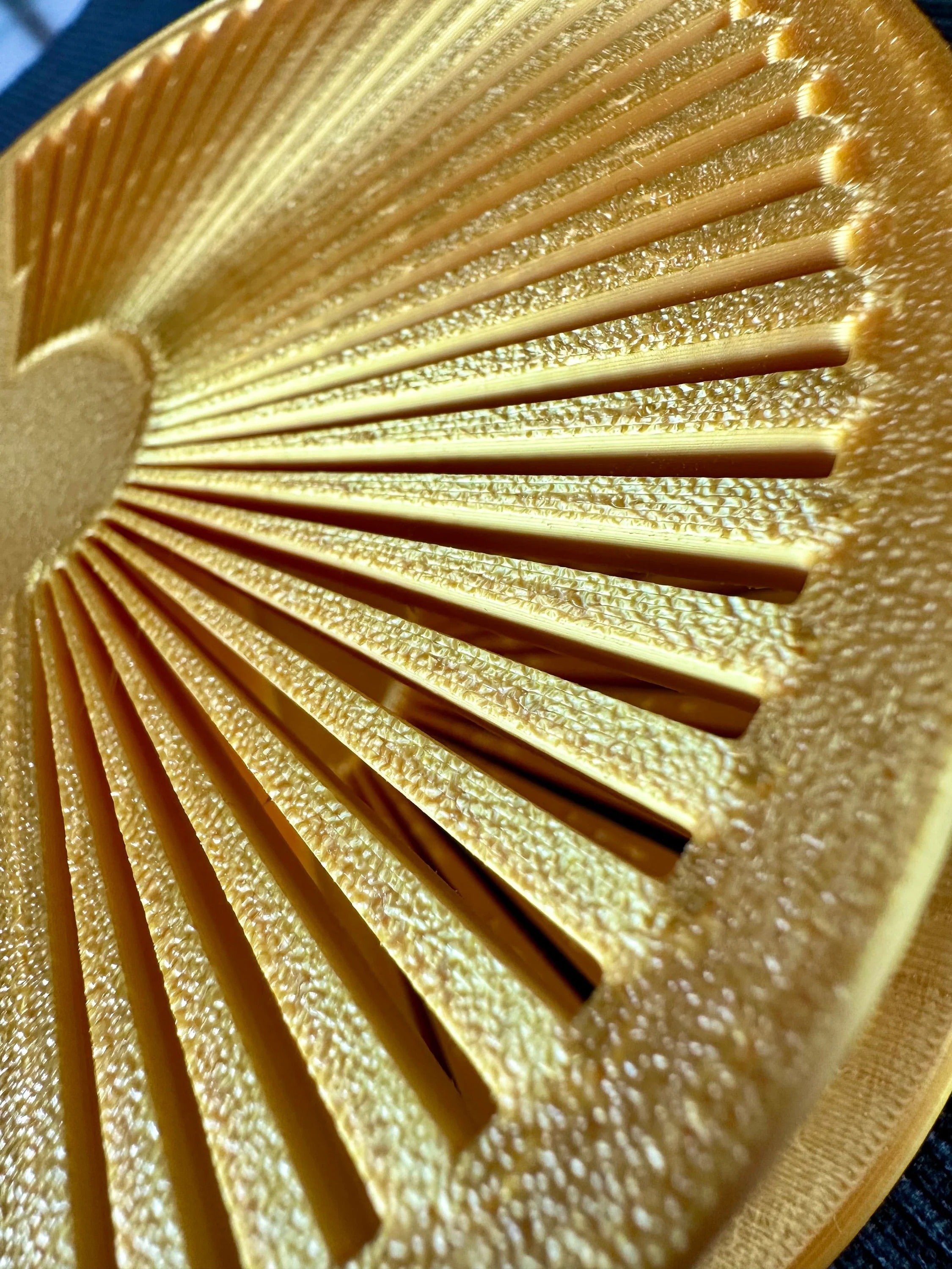 Unique Sun Napkin Holder in Gold Natural Design Sunrise